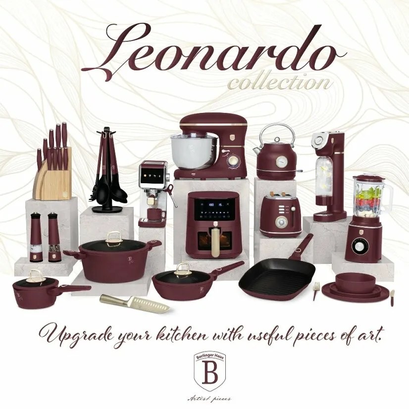 BerlingerHaus Pekáč liatinový s pokrievkou Leonardo 24 cm, 24 cm