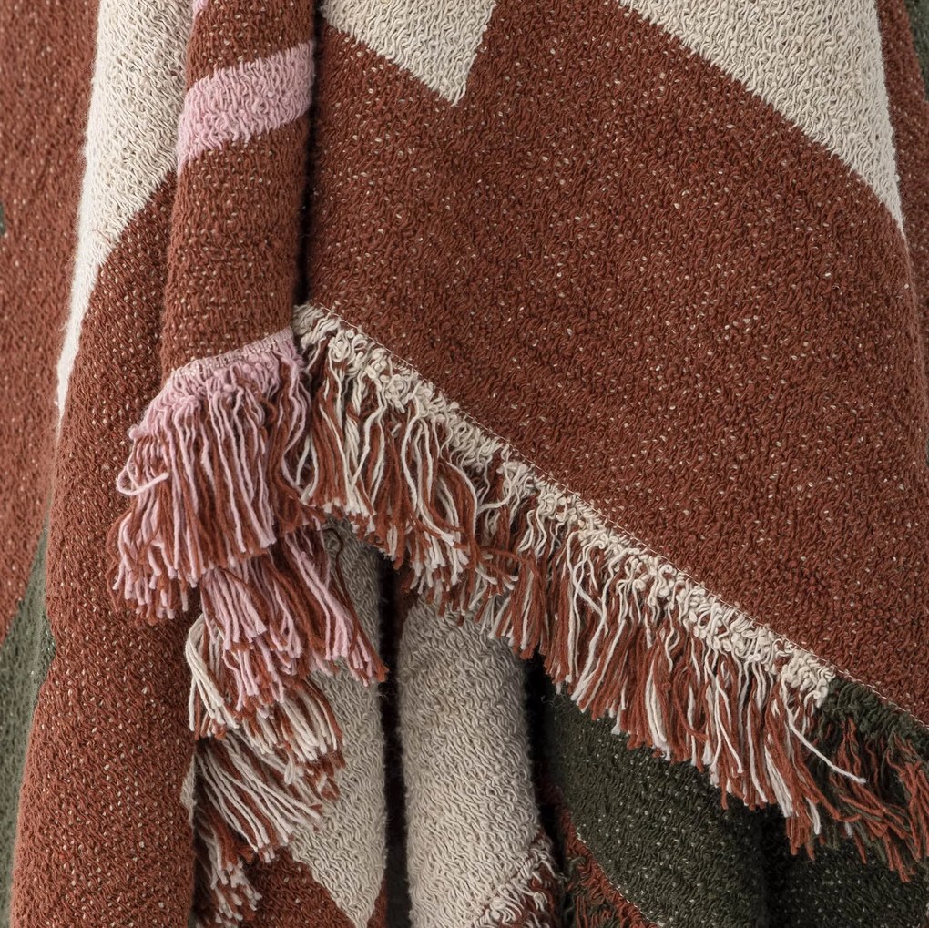 Bloomingville Prehoz z recyklovanej bavlny York Brown 130 x 160 cm