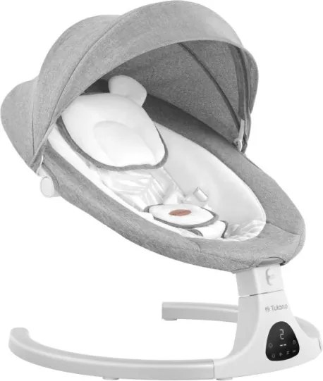 Detské hojdacie kreslo Astrid 35 sivé