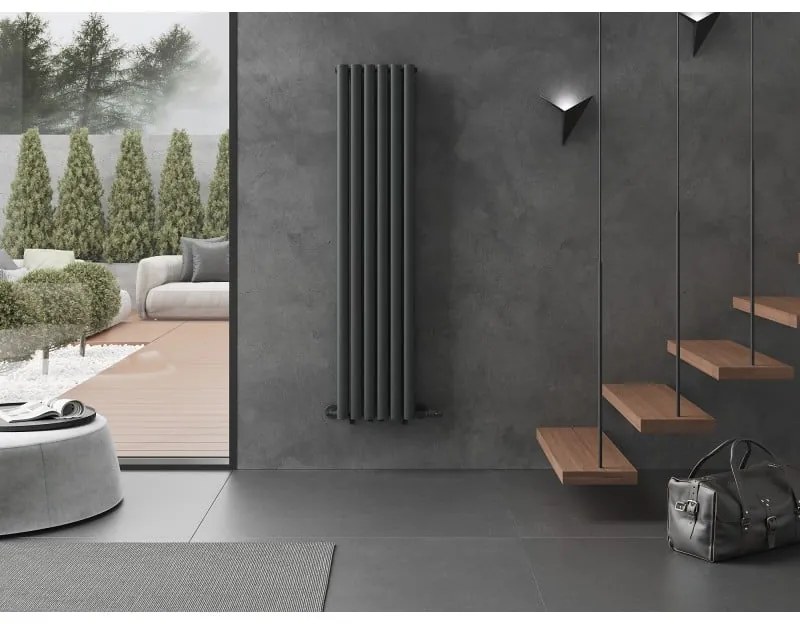 Mexen Dallas, vykurovacie teleso 1600x360 mm, 1039 W, antracitová, W214-1600-360-00-66