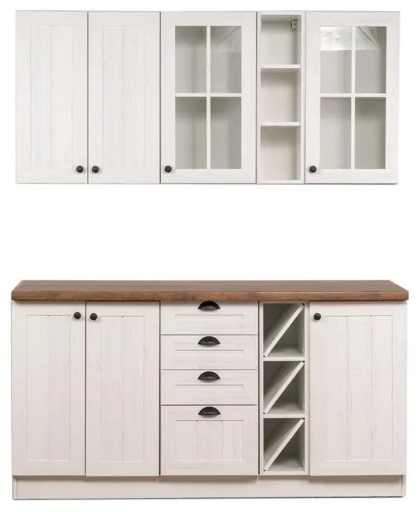 Kuchynská linka PROVENCE  160, sosna andersen / dub Lancelot