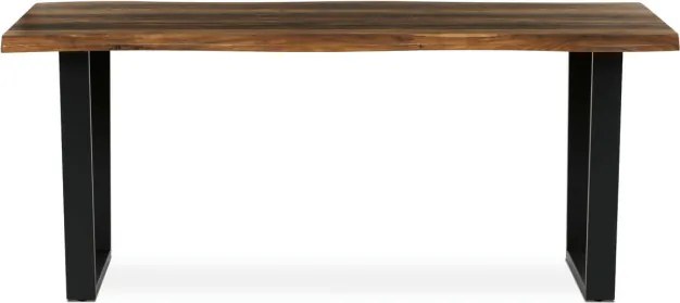 Jedálenský stôl HT-F4218 staré drevo / čierny