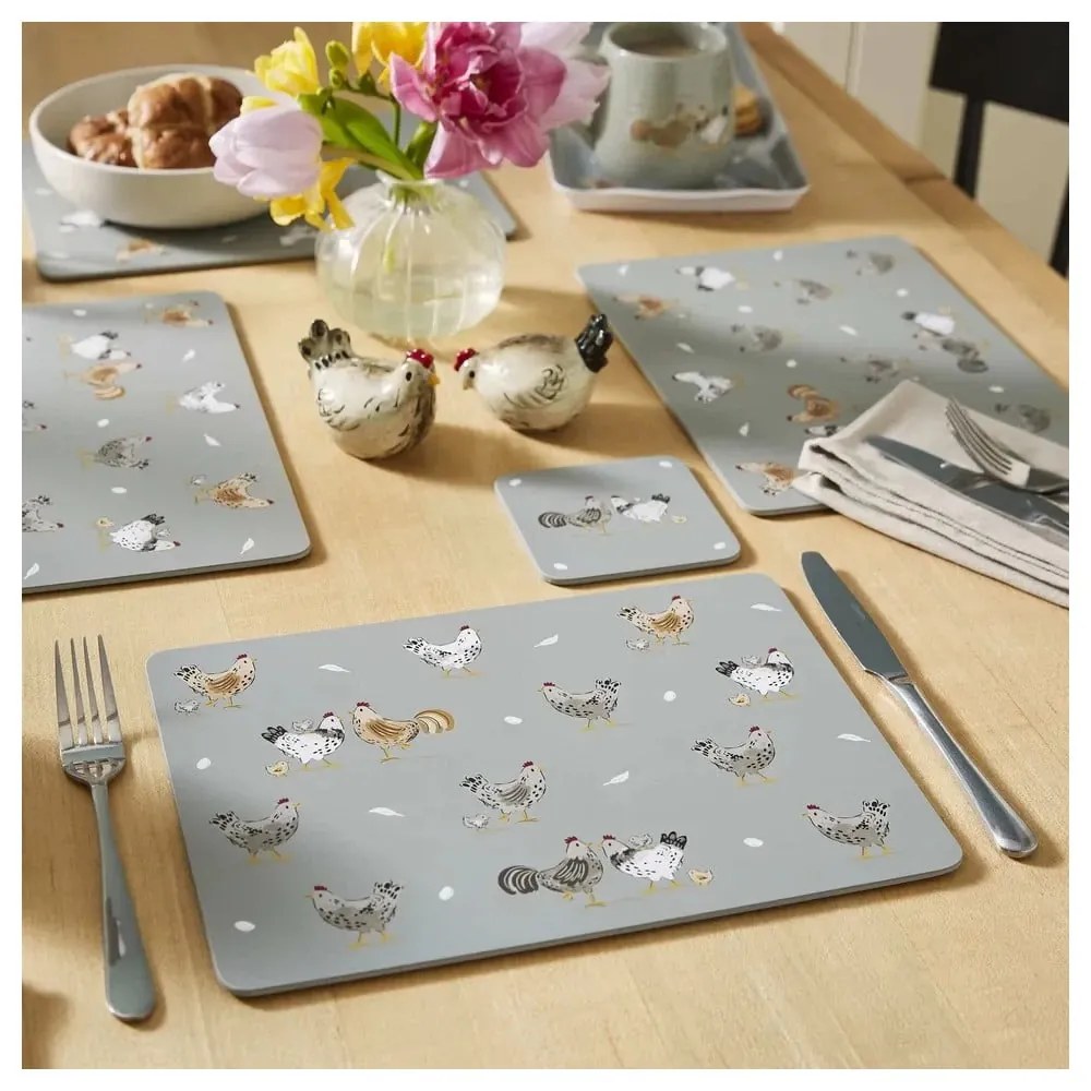 Korkové prestieranie 4 ks 21x29 cm Hen House – Cooksmart ®