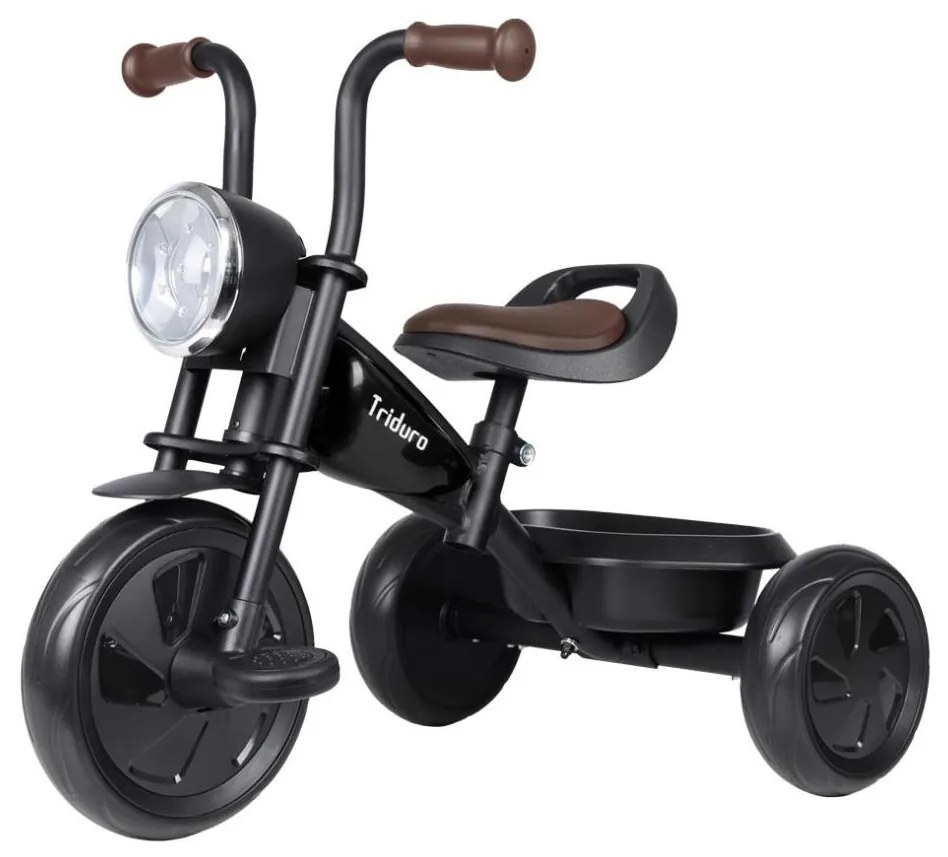 QPlay - Detská trojkolka TRIDURO čierna