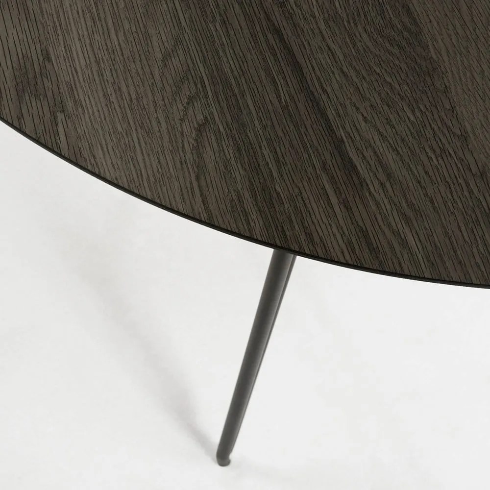 Okrúhly rozkladací jedálenský stôl s doskou v dekore jaseňového dreva ø 120 cm Norfort – Kave Home