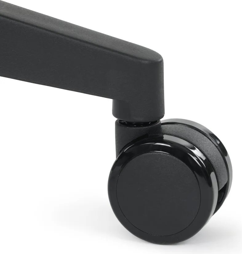 Kancelárska ergonomická stolička NOKA — sieť / látka, čierna