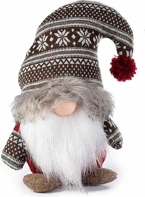 Vianočný trpaslík – vzorovaný 18 cm
