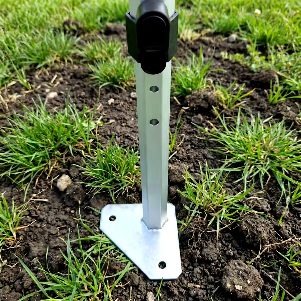 BRIMO Nožnicový stan 2×3 m hliníkový bez stien | Rýchla montáž a pevný ľahký rám - bez 3 stien - Červená 34