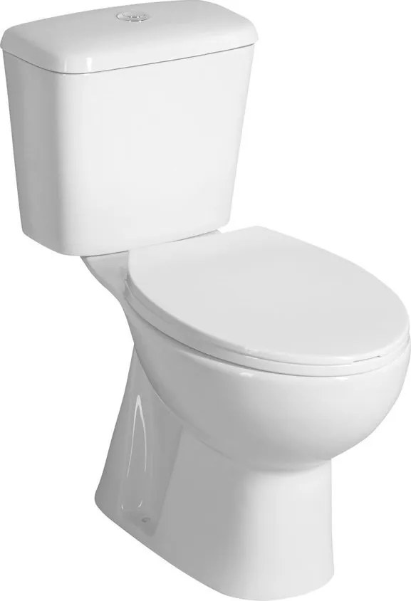 Aqualine MANUEL WC kombi, dvojtlačidlo 3/6l, spodný odpad, biela PS8814