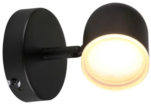 LED Nástenné bodové svietidlo RAWI LED/4,2W/230V čierna