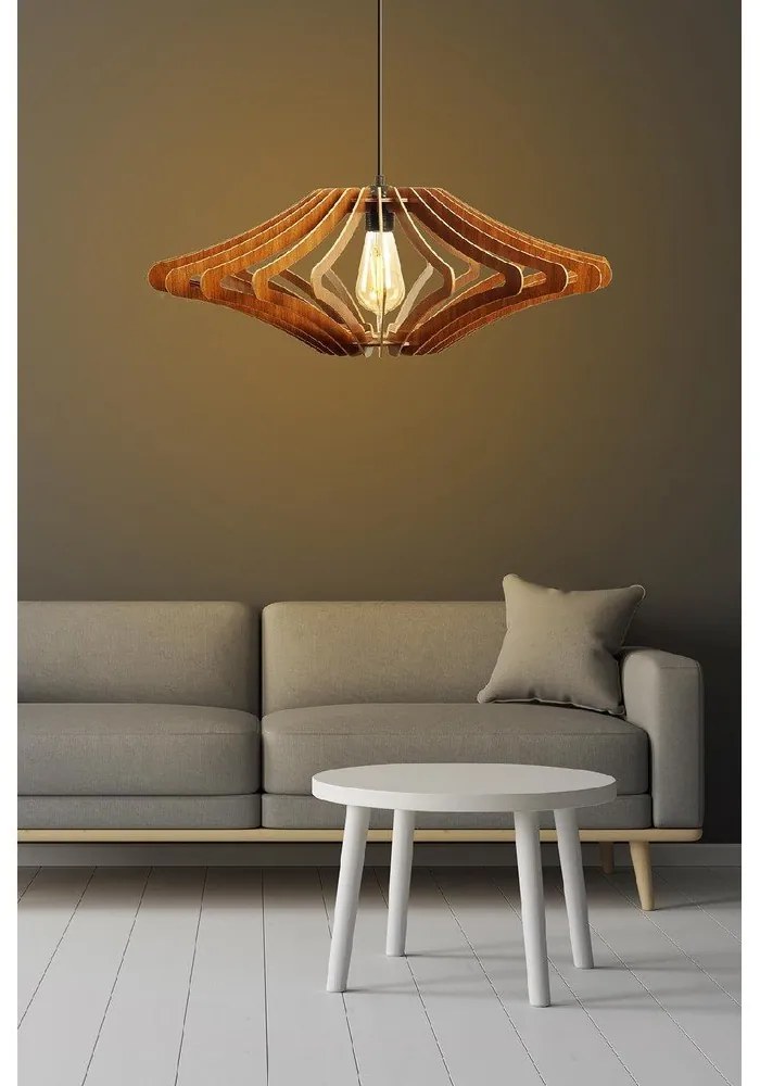 Závesné svietidlo v prírodnej farbe ø 59 cm – Opviq lights