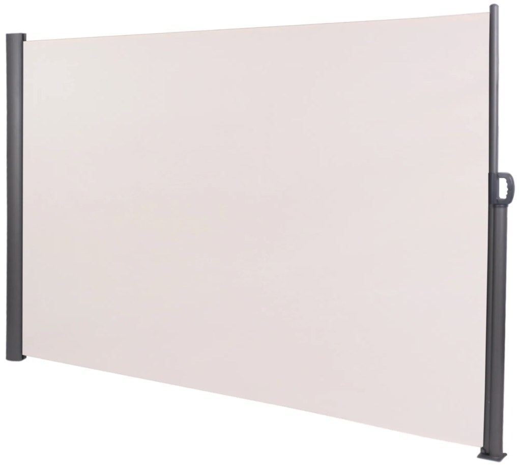 Bočná markíza Lovington - 180 x 350 cm, hliník - Krémová