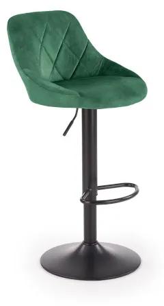 Barová stolička CHILI, 47x84-106x45, zelená