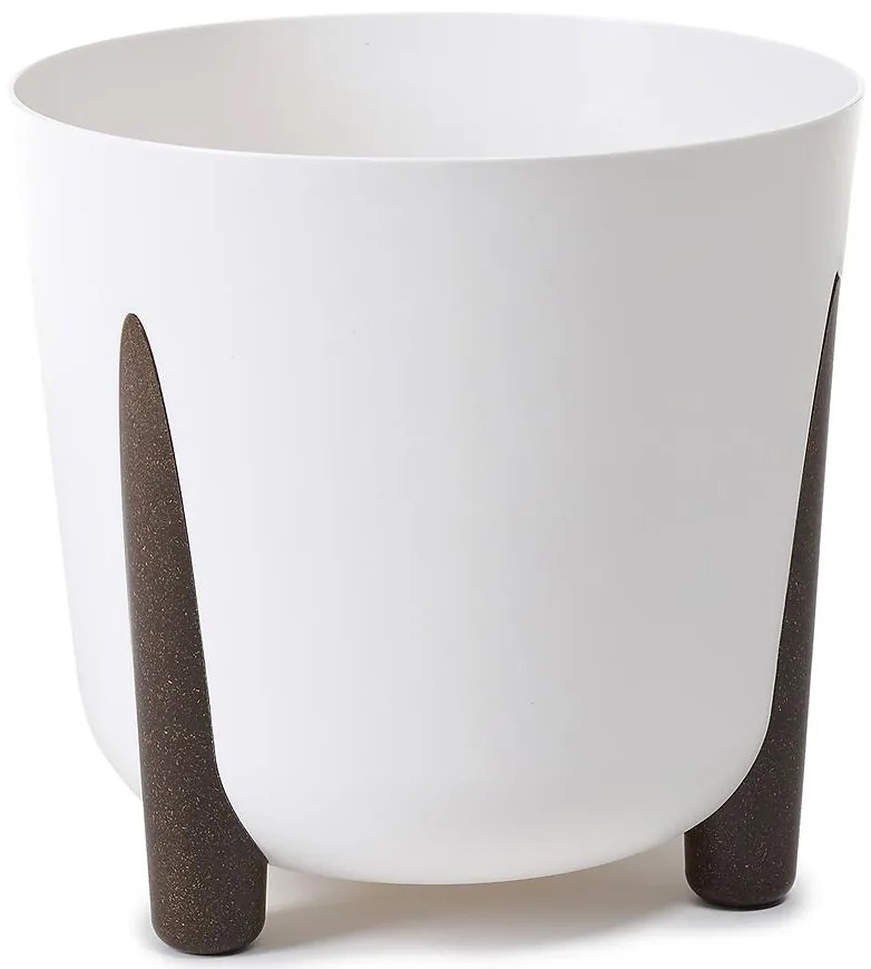 Okrúhly kvetináč FRIDA 260 biely