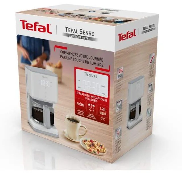 Prekvapkávač kávovar Tefal Sense CM693110 1,25 l (rozbalené)