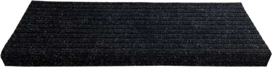 Nášľapy na schody Rio antracit obdĺžnik, samolepiaci - 25x80 obdĺžnik (rozmer vrátane ohybu) Vopi