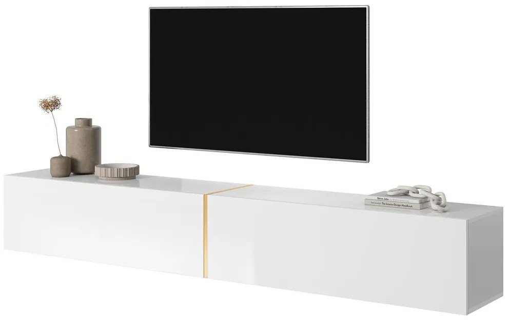 TV skrinka/stolík Bakira 200 (biela). Akcia -20%. Vlastná spoľahlivá doprava až k Vám domov. 1098787