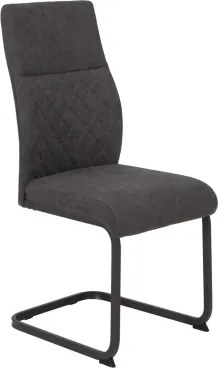 Jedálenská stolička Samira, tmavo šedá látka%