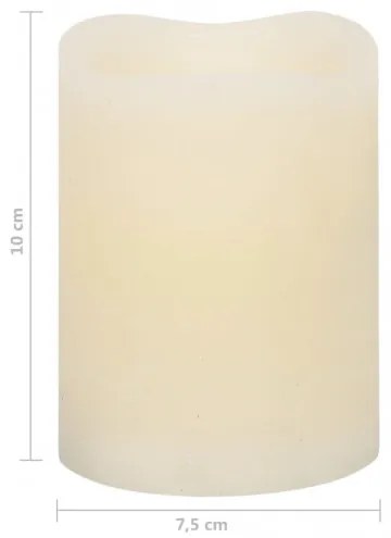 vidaXL Bezplameňové LED sviečky s diaľkovým ovládaním 50 ks biela-