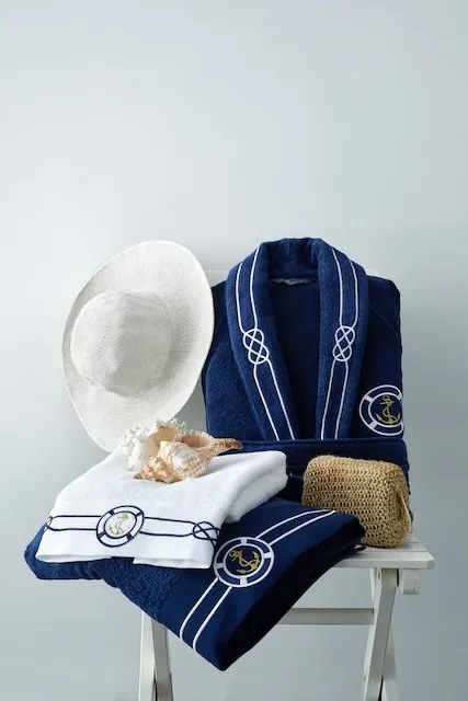 Soft Cotton Luxusný pánsky župan MARINE MAN v darčekovom balení