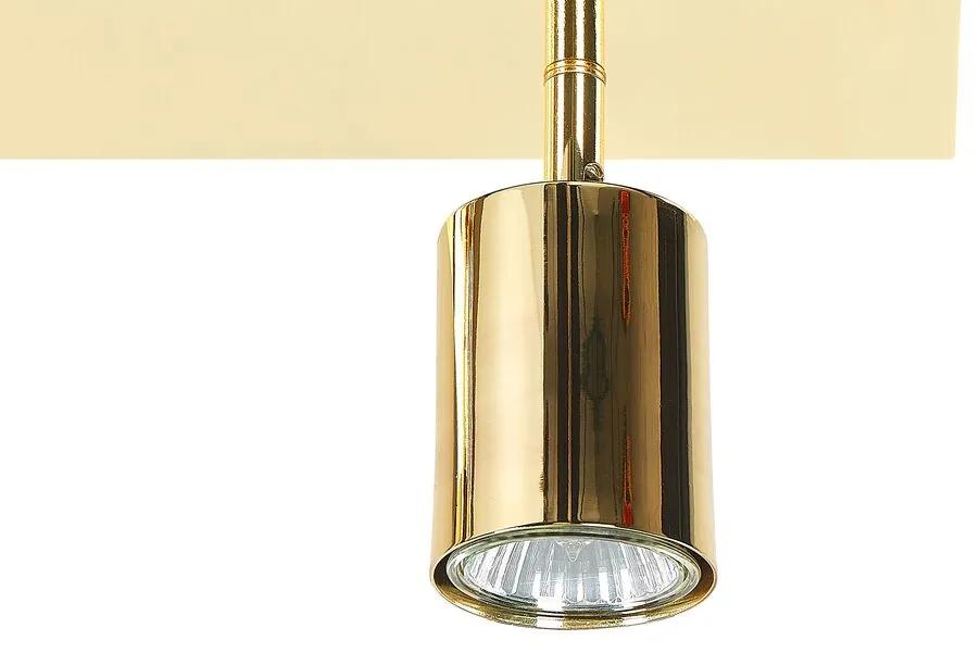 Zlaté stropné svietidlo so 4 žiarovkami TIGRIS Beliani