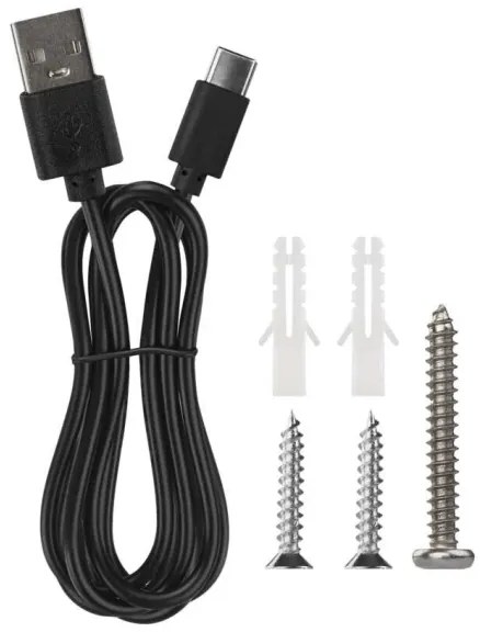 LED Stmievateľná nabíjacia stolná lampa 4v1 LED/6W/3,7V 3000K/4000K/6500K čierna