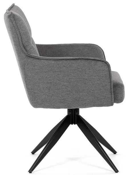 Autronic BONTEC Jedálenská stolička, sivá, látka, DCH-P3170 GREY2 Farba: Šedá