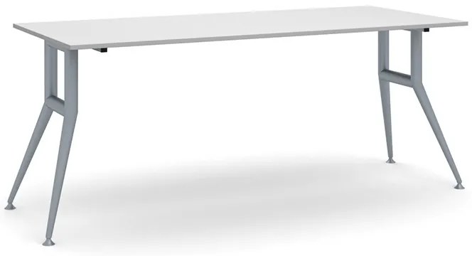 Rokovací kancelársky stôl WIDE, 180x80 cm, sivý