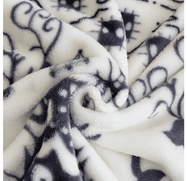 Mikroplyšová deka WINTER DEER, sivá Rozmer: 150 x 200 cm