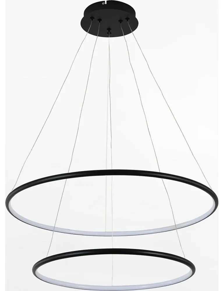 Zuma Line PL201004B-2BK - LED Luster na lanku MARSEILLE LED/40W/230V čierna ZL0787