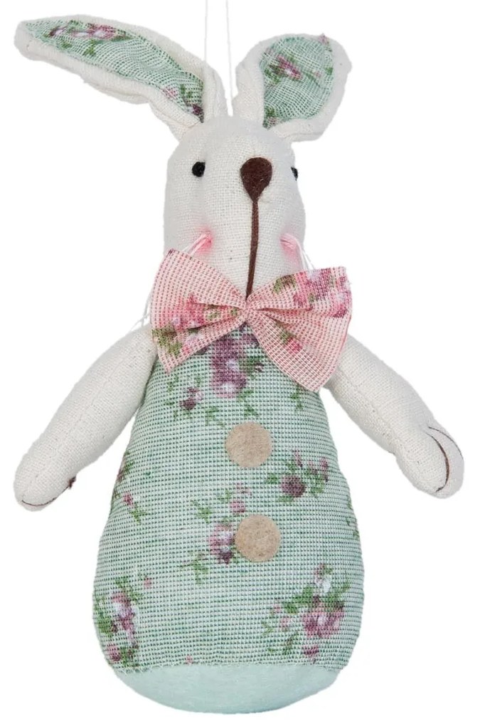 Závesná dekorácia zelený Králik - 8 * 4 * 13 cm