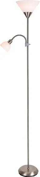 Brilagi - Stojacia lampa ARIANA 1xE27/100W/230V + 1xE14/25W matný chróm