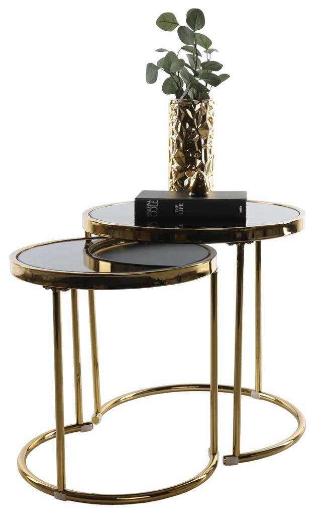 Konferenčný stolík Monet (zlatá + čierna). Vlastná spoľahlivá doprava až k Vám domov. 1029710