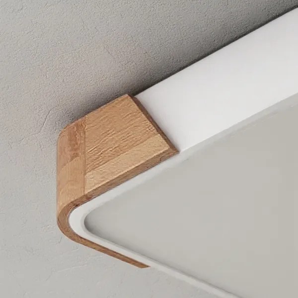 Brilagi - LED Stropné svietidlo PILANA LED/24W/230V dub/biela 32x32 cm