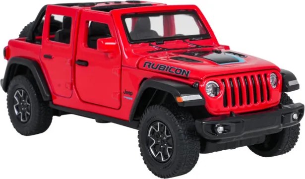 Model auta Jeep Wrangler Rubicon 1:32 RASTAR červený