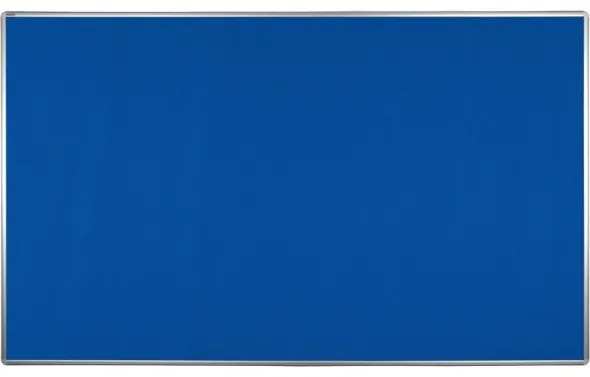 Textilná nástenka ekoTAB v hliníkovom ráme, 2000 x 1200 mm, modrá