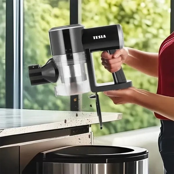 TESLA Electronics PureStar-Flexibilný bezdrôtový tyčový vysávač 2v1 150W/2200mAh