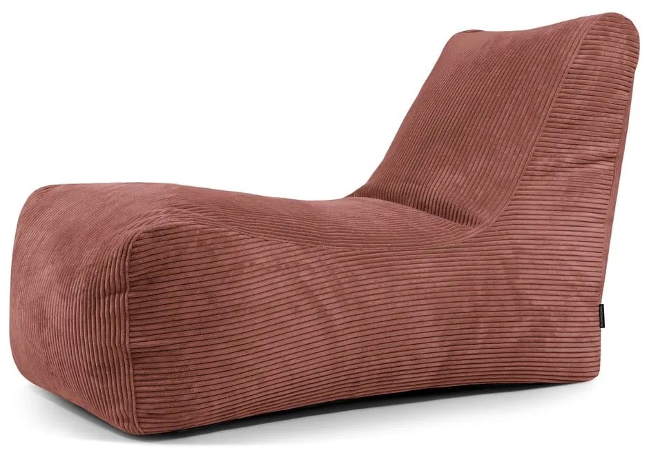 Menčestrový sedací vak v tehlovej farbe Lounge – SLOWDOWN