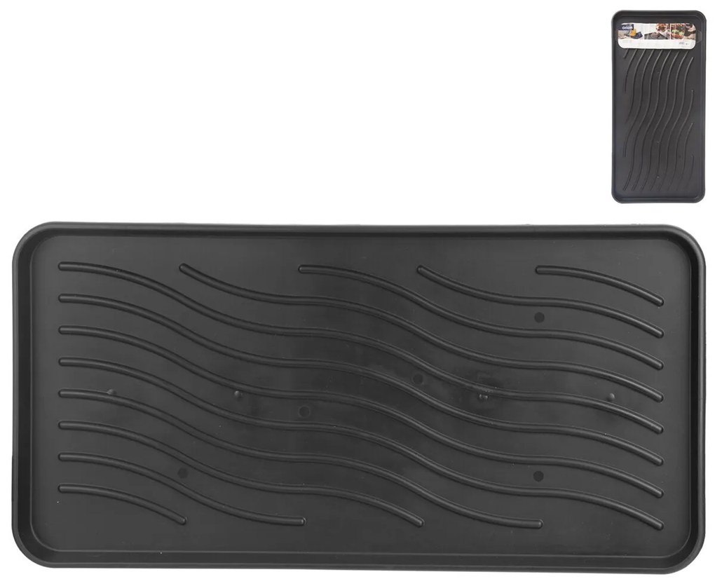 Orion Odkvapkávač na topánky, podložka ANTI-DROPS XXL, antracit 78 x 38 cm