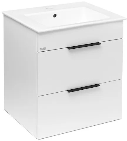 Jika Plan kúpeľňová skrinka s umývadlom 55x44,1x62,2 cm biela h4536121763001 PLAN55ZBI