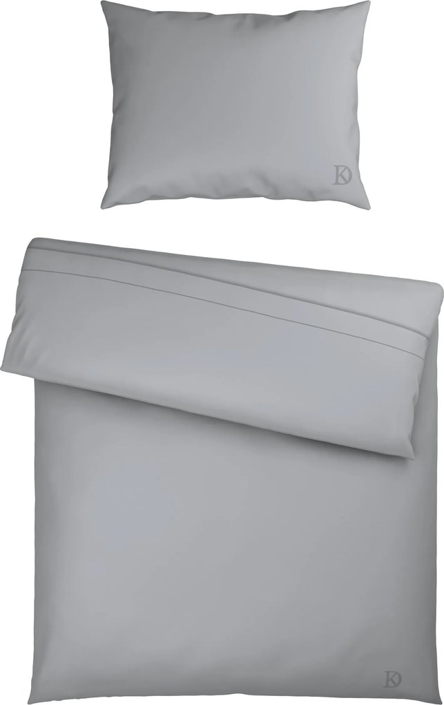 XXXLutz POSTEĽNÁ BIELIZEŇ satén sivá 140/200 cm Dieter Knoll - Obliečky & plachty - 005397070003