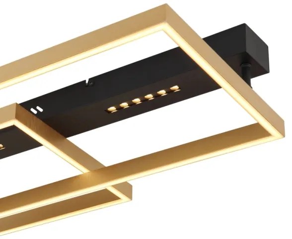 Globo 48461-54 - LED stropné svietidlo LUFFY LED/54W/230V čierna/zlatá