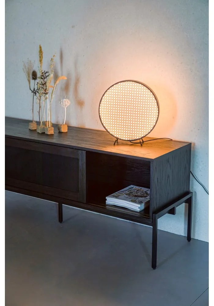 Béžovo-čierna stolová lampa Zuiver Sien