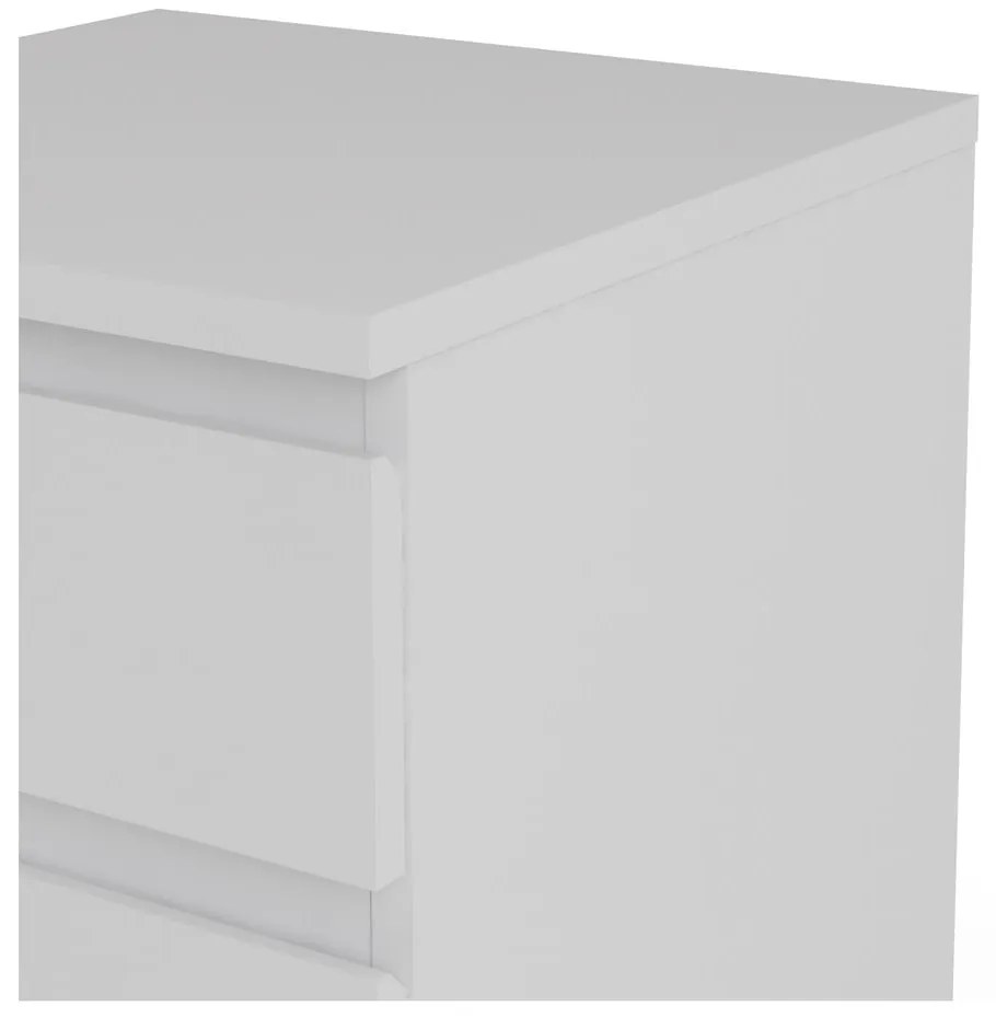 Biela vysoká komoda 40x107 cm Nova – Tvilum