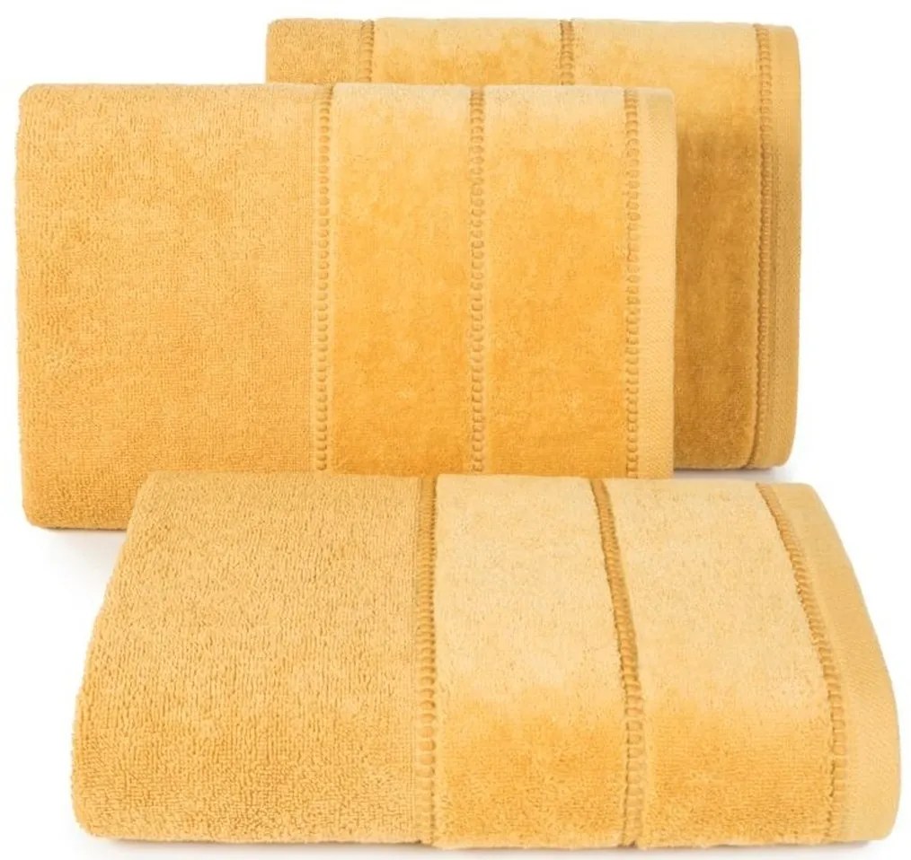 Dekorstudio Bavlnený uterák R137-10 žltý Rozmer uteráku: 30x50cm