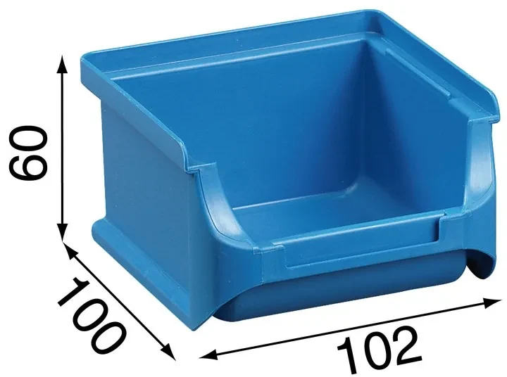 Allit Plastové boxy PLUS 1, 102 x 100 x 60 mm, modré, 30 ks