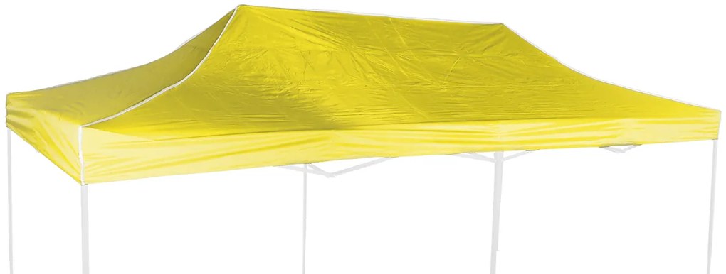 Strešná plachta 6x3m - hexagon, Žltá