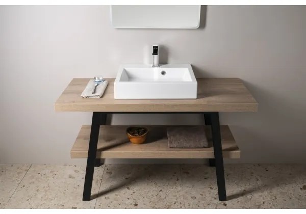 Sapho - Umývadlo na dosku ORINOKO 50x42 cm mramor/biela