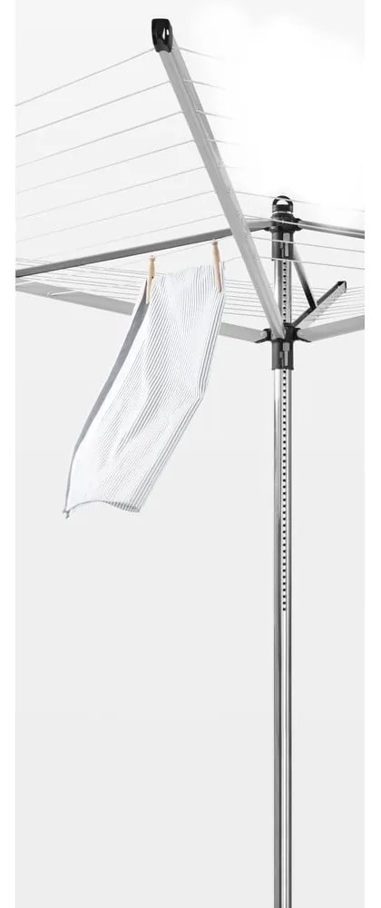 Vonkajší sušiak na bielizeň v striebornej farbe 40 m Topspinner – Brabantia