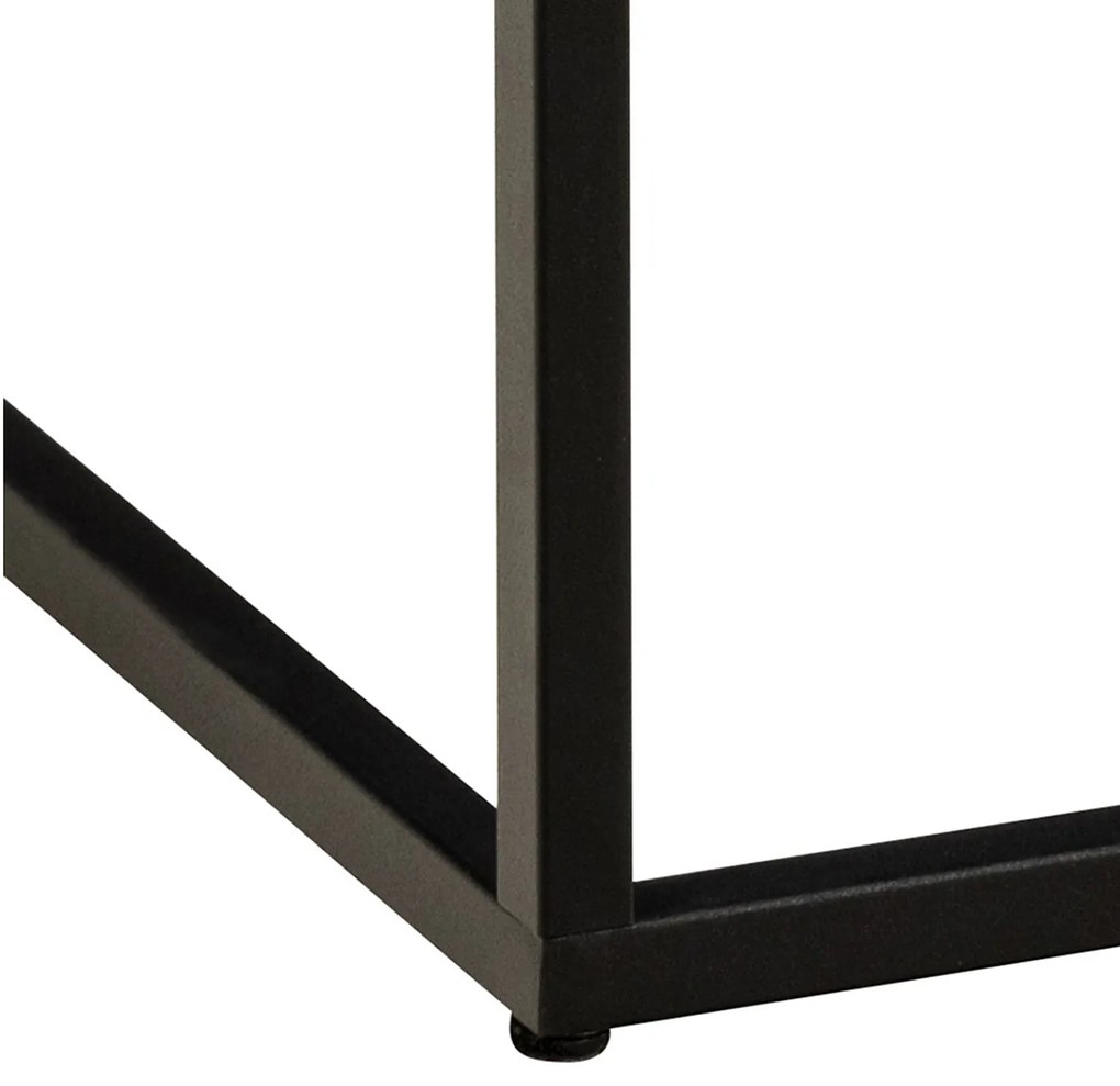Konferenční stolek Barossa 60 cm černý mramor/černý